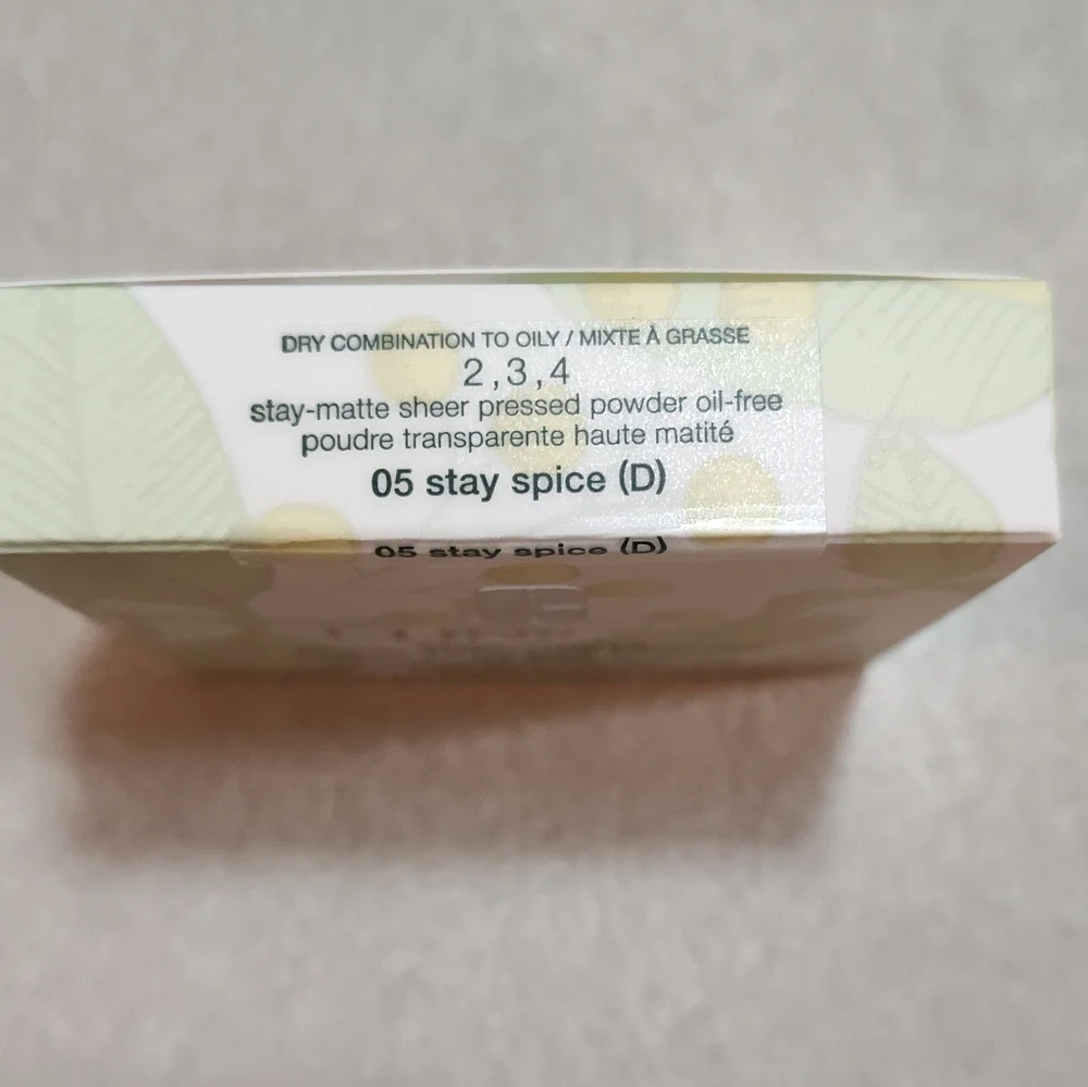 Clinique Stay-Matte Sheer Pressed Powder 05 Stay Spice (D) .27 oz. NIB